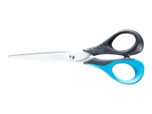 Saks 1 Barn 13Cm Softgrip Blå/Grå (12 stk)