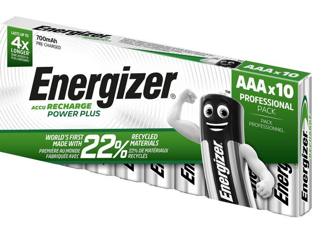 BildeBatteri Energizer Recharge Aaa/Nh12 (10 stk)