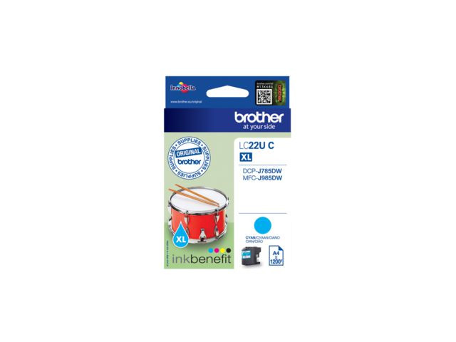 BildeBlekk Brother Lc22Uc Cyan
