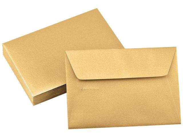 Konvolutt Pollen 114X162Mm Gull (20 stk)