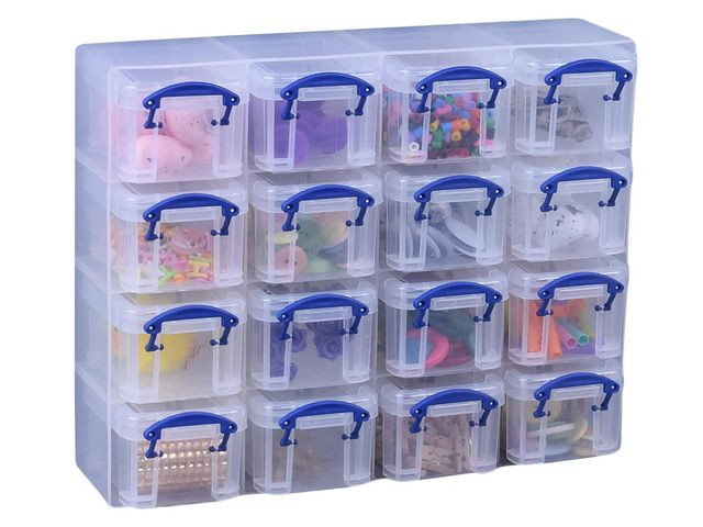 Oppbevaringssett Rup 16X0,14 L Klar