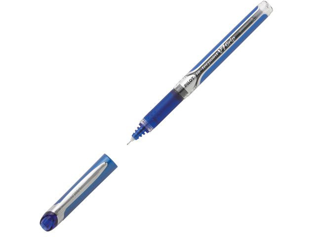 BildeRollerpenn Pilot Hi-Tecpoint V7 Grip Blå (12 stk)