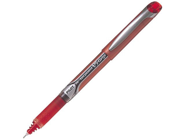 Rollerpenn Pilot Hi-Tecpoint V5 Grip Rød (12 stk)