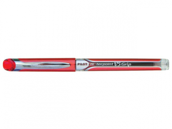 Rollerpenn Pilot Hi-Tecpoint V5 Grip Rød (12 stk)