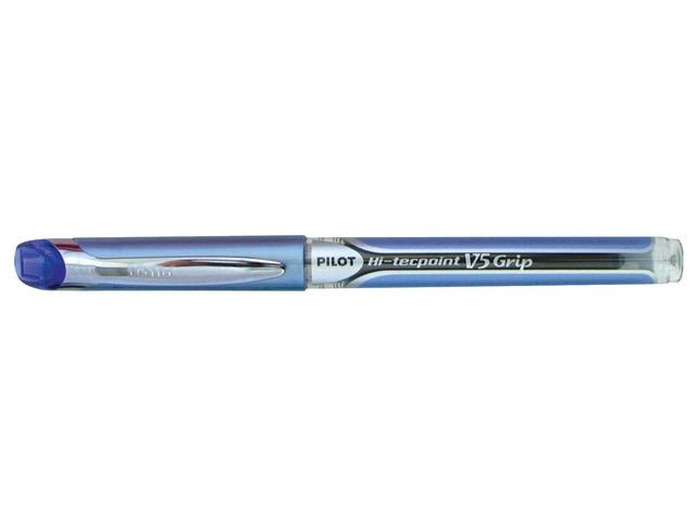 BildeRollerpenn Pilot Hi-Tecpoint V5 Grip Blå (12 stk)