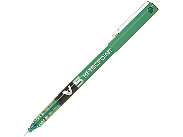 BildeRollerpenn Pilot Hi-Tecpoint V5 Grønn (12 stk)