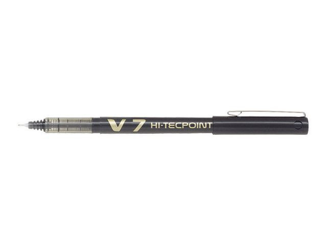Rollerpenn Pilot Hi-Tecpoint V7 Sort (12 stk)