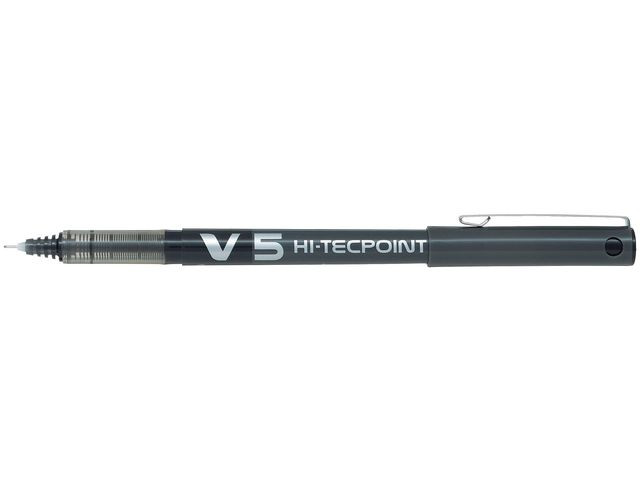 Rollerpenn Pilot Hi-Tecpoint V5 Sort (12 stk)