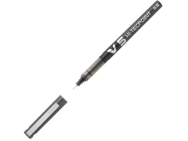 BildeRollerpenn Pilot Hi-Tecpoint V5 Sort (12 stk)