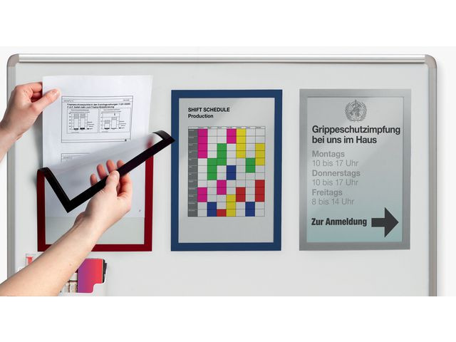 Magnetramme Duraframe A4 Sort (5 stk)