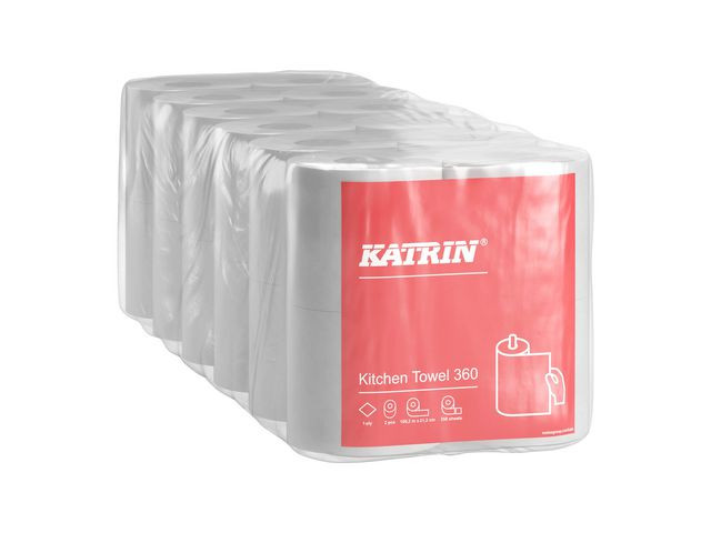 Kjøkkenrull Katrin 360 1L 100M (2 stk/pk, 6 pakker)