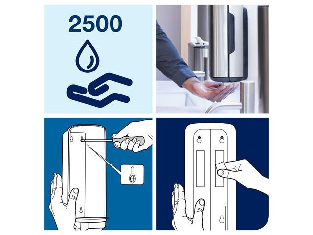 Dispenser Tork Sensor Skum/Flyt. S4 Stål