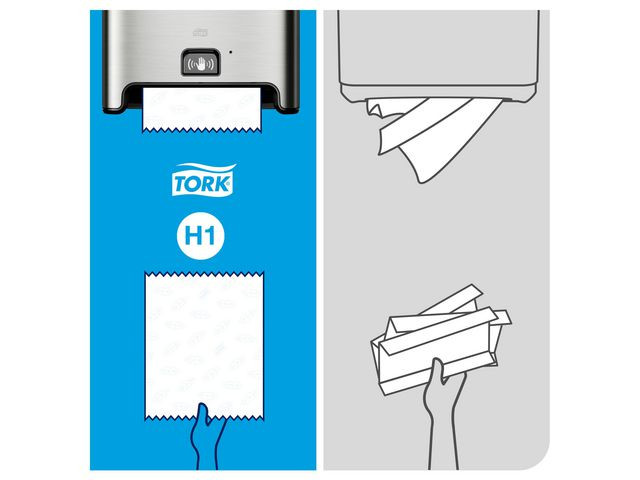 Dispenser Tork Sensor Håndtørk H1 Stål