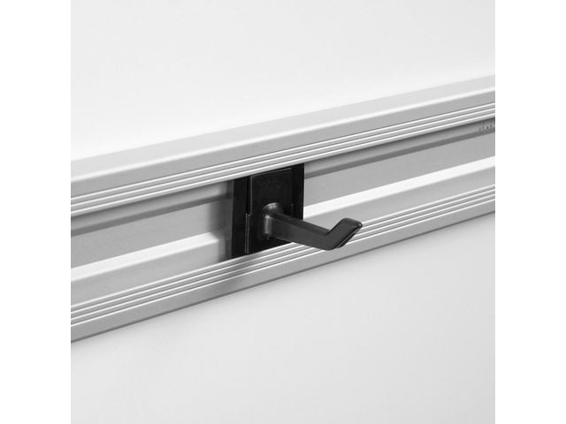 Plastkrok Røros For Al.skinne Sort (3 stk)