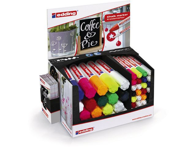 Merkepenn Edding 4090 Kritt Ass. Frg (5 stk)