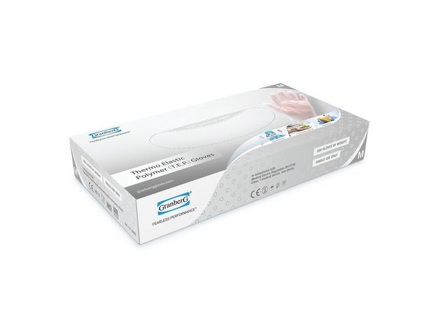 Hanske Tep 0092 Engangs Klar S (200 stk)