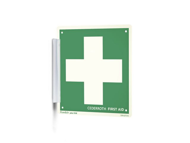 Skilt Cederroth Førstehjelpskors 20X20