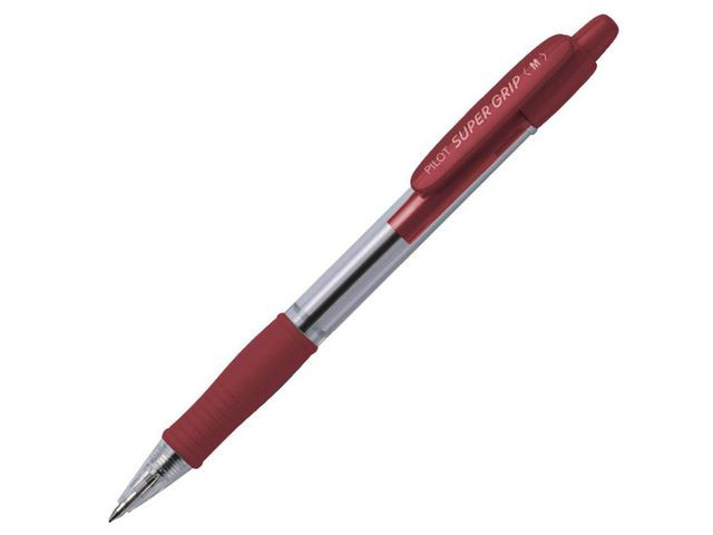 BildeKulepenn Pilot Supergrip M Rød (12 stk)