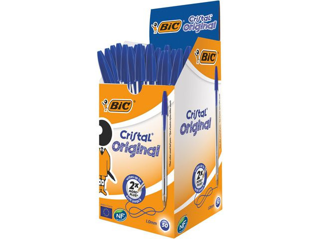 Kulepenn Bic Cristal M Blå (50 stk)