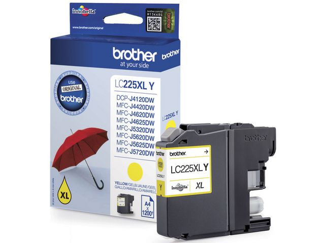 BildeBROTHER Ink LC225XLY LC-225XL Yellow