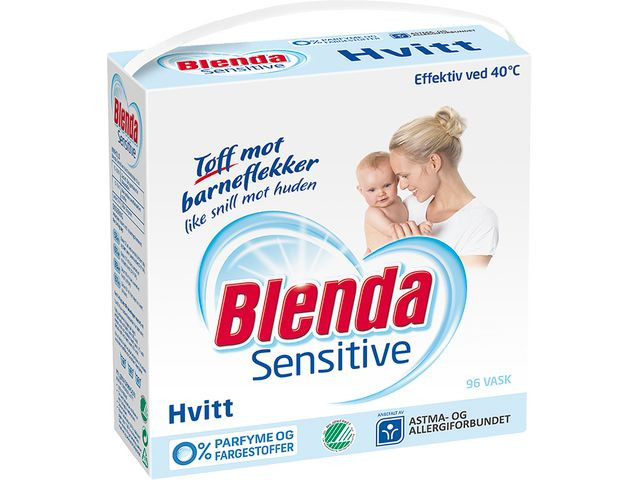 BildeTøyvask Blenda Sensitive Hvitt, 4,3 Kg (3 stk)