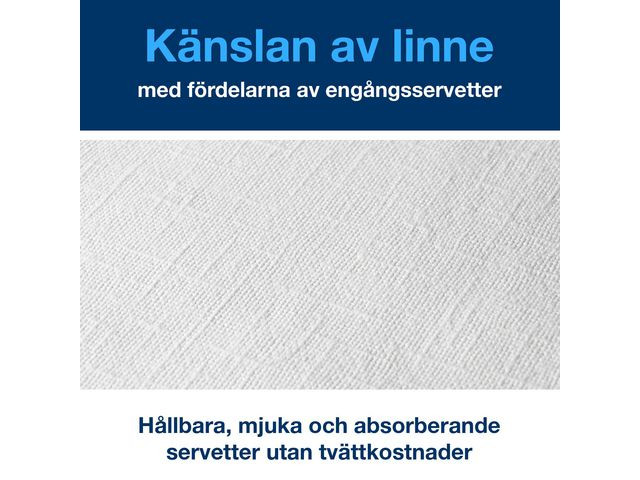 Serviett Tork Linstyle 39Cm Hvit (50 stk)