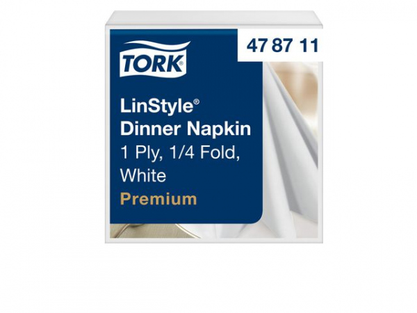 Serviett Tork Linstyle 39Cm Hvit (50 stk)