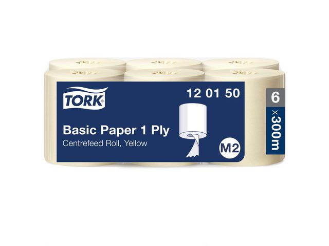 BildeTørkerull Tork Basic 1L M2 300M Gul (6 ruller)