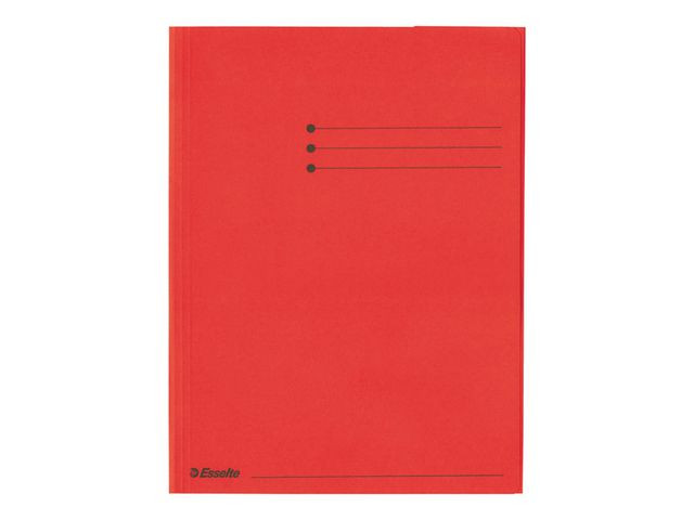 Klaffmappe Esselte A4 Krt 3 Klaff Rød (25 stk)