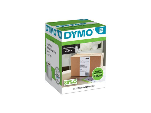 BildeEtikett Dymo Lw Xl 104X159 Frakt (1X220)