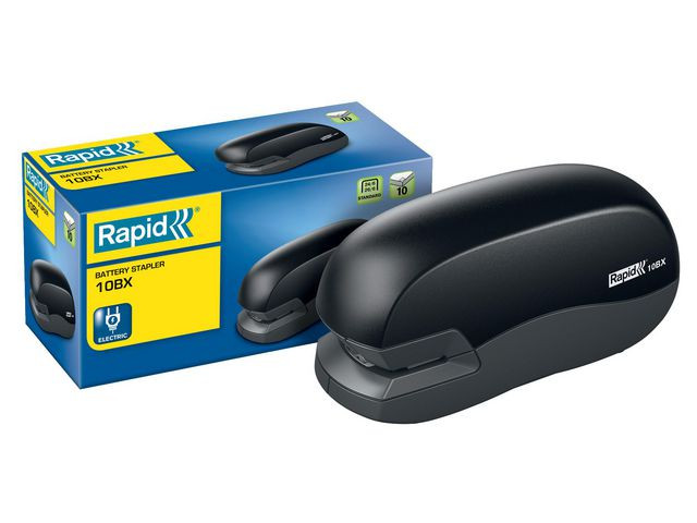 Stiftemaskin Rapid 10Bx Batteri 10A Sort
