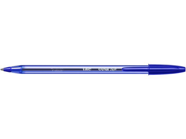 Kulepenn Bic Cristal Soft Blå (50 stk)