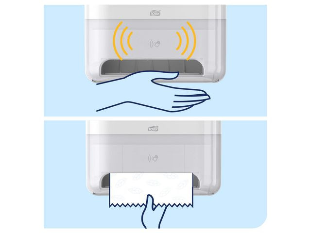 Dispenser Tork Sensor Håndtørk H1 Hvit