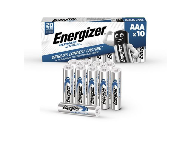 BildeBatteri Energizer U.lithium Aaa/L92 (10 stk)