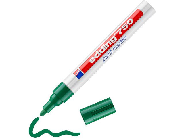Paintmarker Edding 750 Grønn (10 stk)