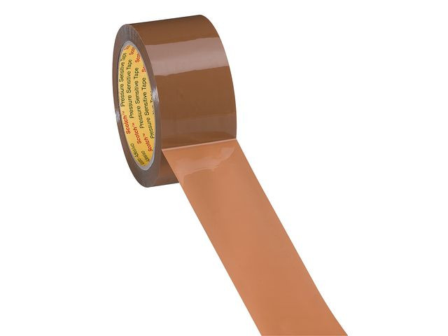 Emb.tape Scotch Hotmelt 50Mmx66 Brun (6 stk)