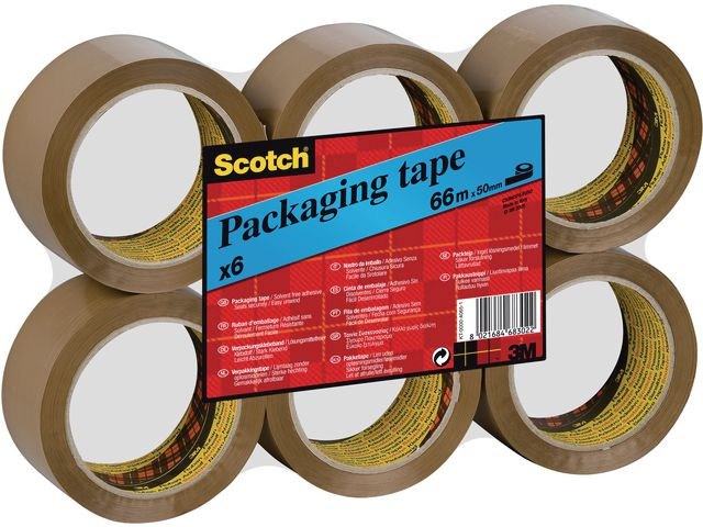 BildeEmb.tape Scotch Hotmelt 50Mmx66 Brun (6 stk)