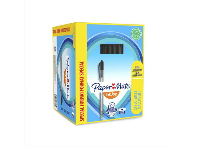 BildeKulepenn Papermate Inkjoy Rt Sort (100 stk)
