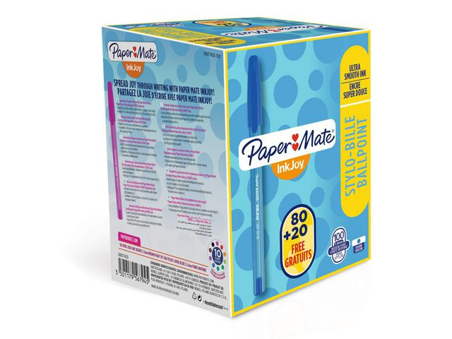 Kulepenn Papermate 100 1,0 Blå (100 stk)