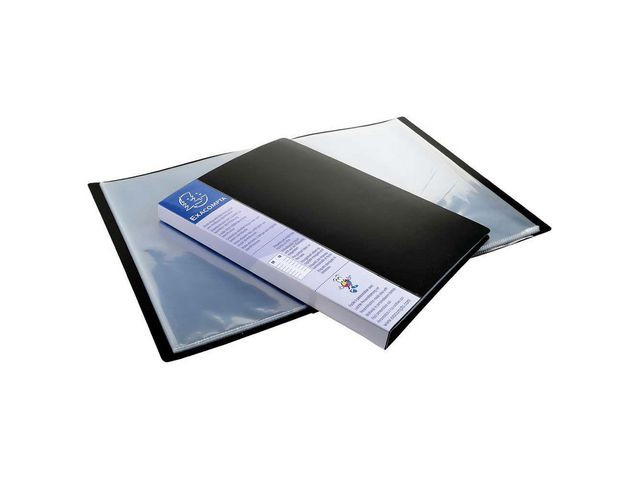 Presentasjonsmappe Exacompta 80L A4 Sort (8 stk)