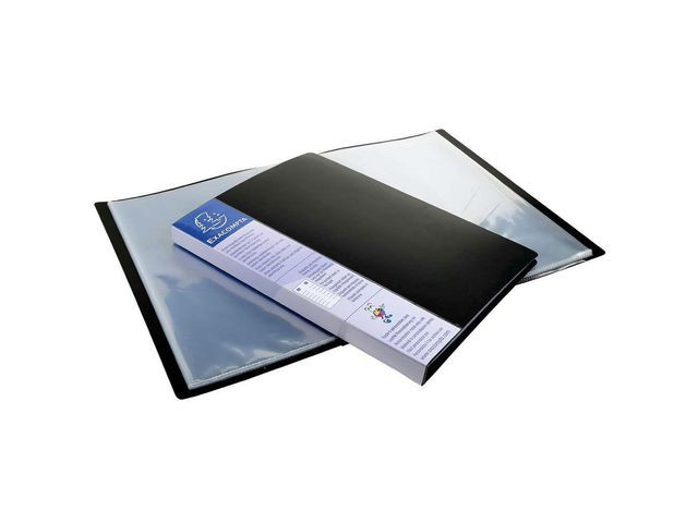 Presentasjonsmappe Exacompta 20L A4 Sort (20 stk)