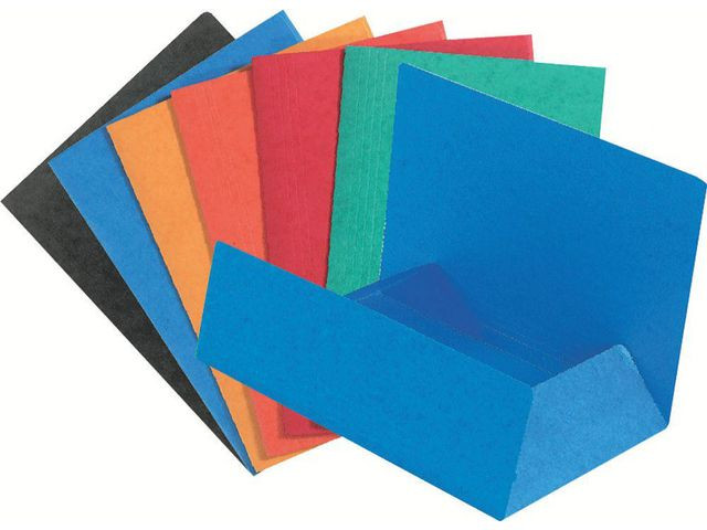 Klaffmappe Exacompta A4 U/Strikk Blå (25 stk)