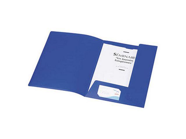 Klaffmappe Exacomta A4 Pp 2Kl Innsti Blå (10 stk)