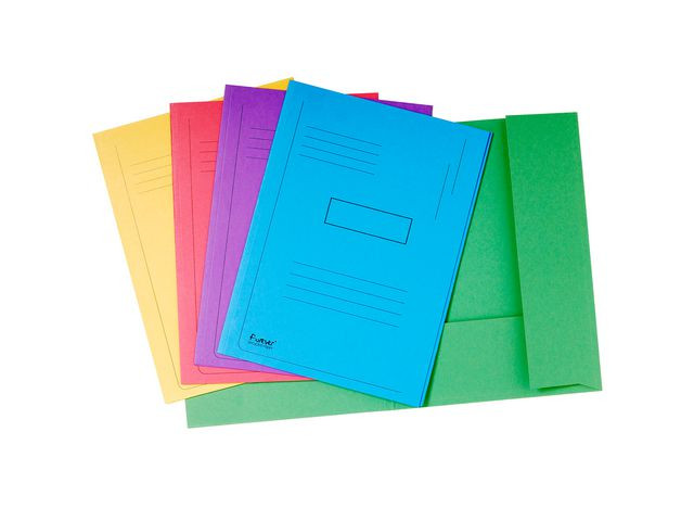 BildeOmslag Exacompta 2 Klaff 280G Ass.farver (50 stk)