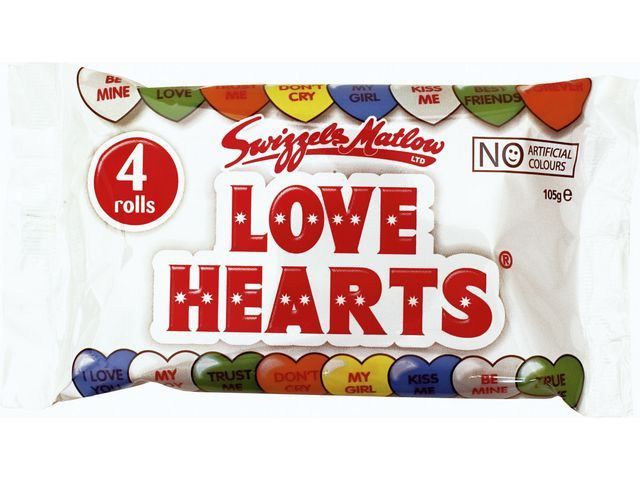 BildeGodteri Love Hearts (4 stk/pk, 12 pakker)