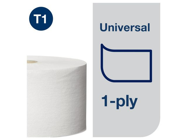 Toalettpapir Tork Universal 1L T1 480M (6 ruller)