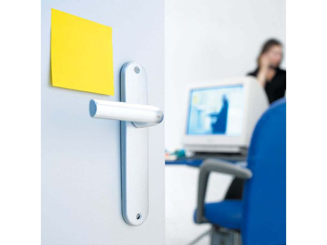 Notatblokk Post-It 76X76 654 Neongul (6 stk)