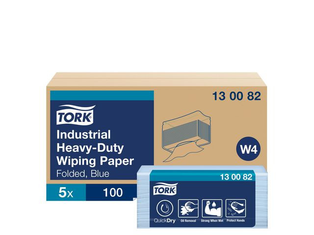 BildeKlut Tork Plus Sterk 3L W4 Blå (100 stk/pk, 5 pakker)