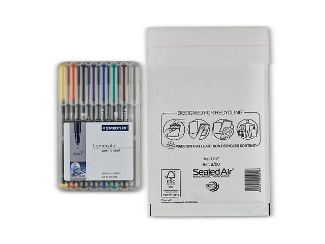 Boblekonvolutt Ml B/00 12X21Cm (100 stk)