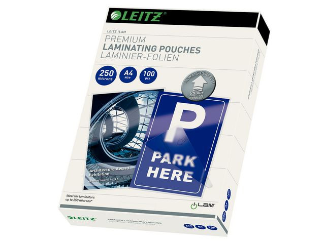 BildeLamineringslomme Leitz A4 Udt 250My (100 stk)